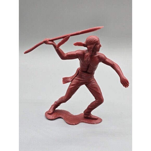 Vintage Marx Native American Indian Figures 6" 1964 LOT OF 4 - Picture 2 of 16